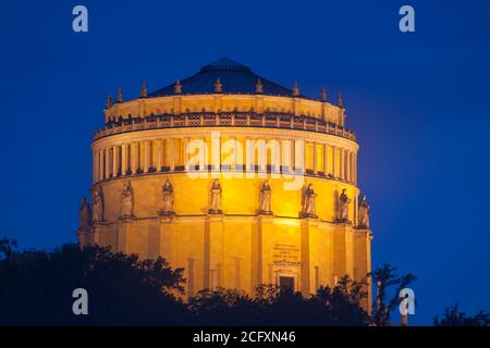geography/travel, Germany, Bavaria, Kelheim, Hall of Liberation in Kelheim, Michelsberg, Lower Bavaria, Additional-Rights-Clearance-Info-Not-Available Stock Photo