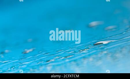 Drops of water on glass, rain concept Stock Photo