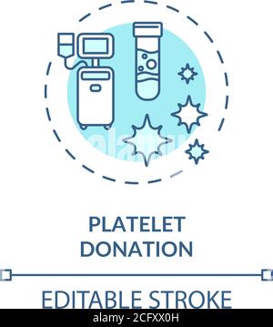 Platelet donation concept icon Stock Vector