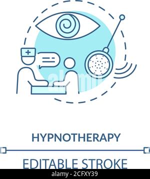 Hypnotherapy concept icon Stock Vector