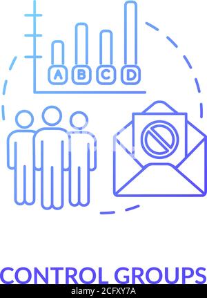 Control groups concept icon Stock Vector