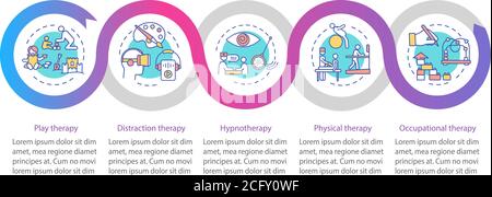Pediatric palliative care vector infographic template Stock Vector