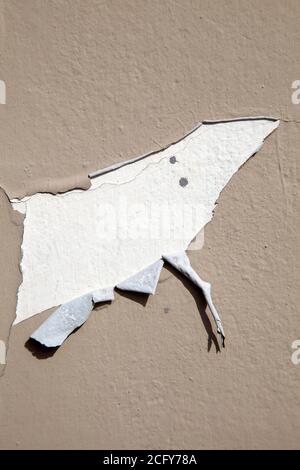 Peeling paint on Wall Stock Photo