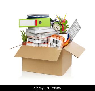 Box full of stuff Stock Photo