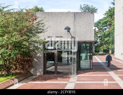 Cork City, Cork, Ireland. 08th September, 2020. With university place offers arriving on Friday next, third level colleges are preparing for an intake of new students later in September. Picture shows the main entrance to the Boole Lecture Theatres at University College Cork, Ireland. - Credit; David Creedon / Alamy Live News Stock Photo