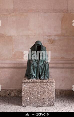 Die Pieta, Coat of Peace, bronze sculpture by Anna Chromy, Salzburg, Austria, Europe Stock Photo