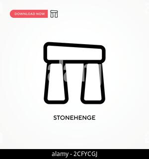 Stonehenge Simple vector icon. Modern, simple flat vector illustration for web site or mobile app Stock Vector