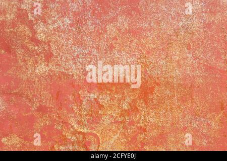 Abstract texture of rusty metal. A cracked rust metal wall. Background for design Stock Photo