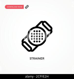 Strainer Simple vector icon. Modern, simple flat vector illustration for web site or mobile app Stock Vector