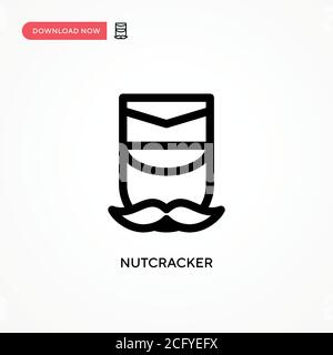 Nutcracker Simple vector icon. Modern, simple flat vector illustration for web site or mobile app Stock Vector