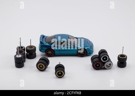 Race car repair service Stock Photo