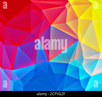Abstract colorful crystallized background Stock Photo