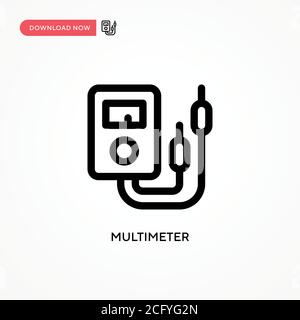 Multimeter Simple vector icon. Modern, simple flat vector illustration for web site or mobile app Stock Vector