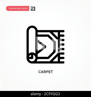 Carpet Simple vector icon. Modern, simple flat vector illustration for web site or mobile app Stock Vector