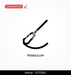 Pendulum Simple vector icon. Modern, simple flat vector illustration for web site or mobile app Stock Vector
