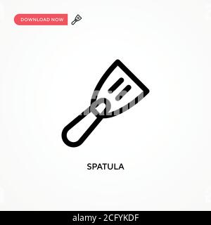 Spatula Simple vector icon. Modern, simple flat vector illustration for web site or mobile app Stock Vector