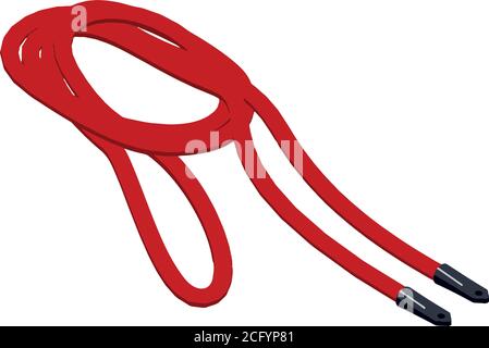 Camera cable icon. Isometric of camera cable vector icon for web design isolated on white background Stock Vector