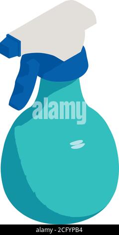 Window spray cleaner icon. Isometric of window spray cleaner vector icon for web design isolated on white background Stock Vector