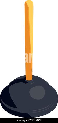 Sucker cleaner icon. Isometric of sucker cleaner vector icon for web design isolated on white background Stock Vector