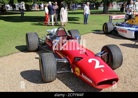 Ferrari 312 F1 (1967) raced by Chris Amon, Concours of Elegance 2020, Hampton Court Palace, London, UK, Europe Stock Photo