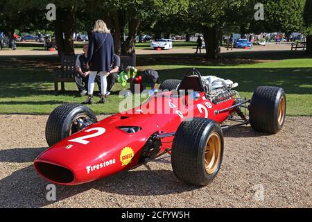 Ferrari 312 F1 (1967) raced by Chris Amon, Concours of Elegance 2020, Hampton Court Palace, London, UK, Europe Stock Photo