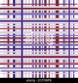 Checkered plaid vector background. Pink and purple tartan, plaid seamless pattern, checked towel, geometrical abstract Stock Vector