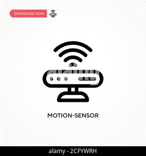 Motion-sensor Simple vector icon. Modern, simple flat vector illustration for web site or mobile app Stock Vector