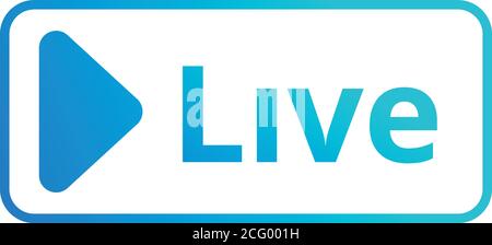 Live broadcast icon. Cartoon of live broadcast vector icon for web design isolated on white background Stock Vector