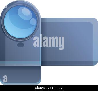 Home camcorder icon. Cartoon of home camcorder vector icon for web design isolated on white background Stock Vector