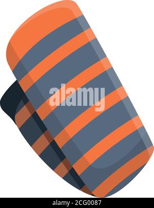 Long line sock icon. Cartoon of long line sock vector icon for web design isolated on white background Stock Vector