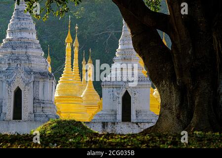 Myanmar (Burma), Shan state, Pindaya Shwe Oo Min pagoda Stock Photo