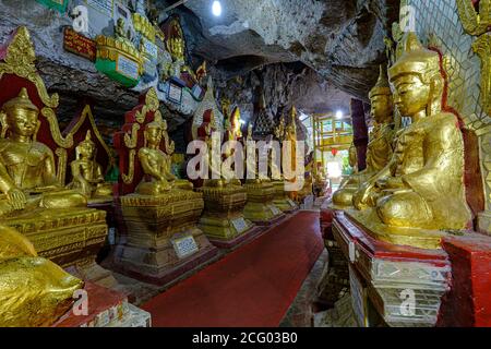 Myanmar (Burma), Shan state, Kalaw, Shwe Oo Min pagoda and cave Stock Photo