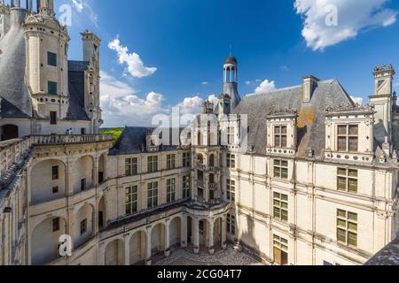 France, Loir et Cher, Loire valley listed as World Heritage by UNESCO, Chambord, the castle of Chambord, built between 1519 and 1538, Renaissance styl