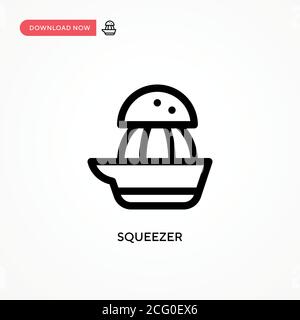 Squeezer Simple vector icon. Modern, simple flat vector illustration for web site or mobile app Stock Vector