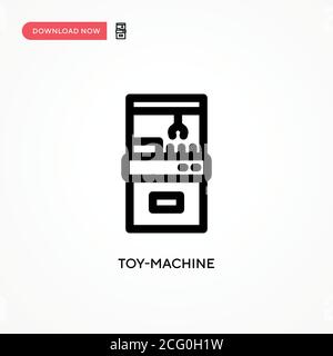 Toy-machine Simple vector icon. Modern, simple flat vector illustration for web site or mobile app Stock Vector