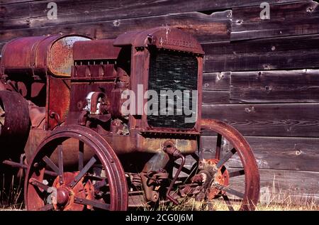 Tractor, Old Molson Museum, Molson, Washington Stock Photo