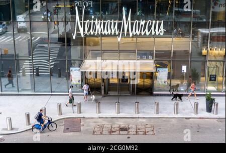 Louis Vuitton boutique in the closing Neiman Marcus store in Hudson Yards  in New York on Friday, August 21, 2020. In bankruptcy, Neiman Marcus is  vacating their location in Hudson Yards where it is the anchor tenant.  (Photo by Richard B. Levine Stock