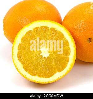 Oranges in a close up Stock Photo