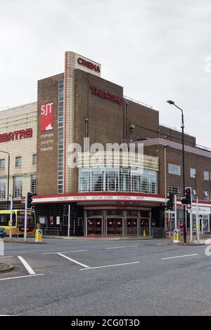 Stephen Joseph theatre, Westborough, Scarborough.  Formerly the Odeon cinema, the building became the home for the Stephen Joseph Theatre in 1996. Stock Photo