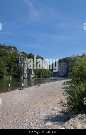 nature reserve Danube Gorge, Weltenburg, Lower Bavaria, Germany Stock Photo