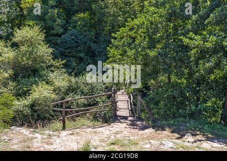 Iskar Panega Geopark along the Gold Panega River, Bulgaria Stock Photo