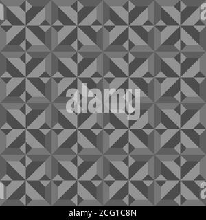 Geometric Seamless Pattern, Background, Black And Grey Stock Vector