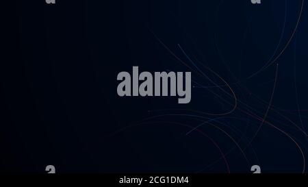 Abstract connections with dots and lines. Digital network connections technology. Vector illustration Stock Vector