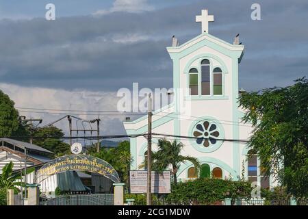 Our Lady of The Assumption Church (catholic), Soi Talingchan, Phuket Town, Phuket, Thailand, the country being overwhelmingly Buddhist Stock Photo