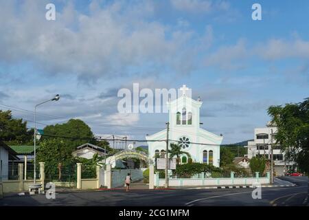 Our Lady of The Assumption Church (catholic), Soi Talingchan, Phuket Town, Phuket, Thailand, the country being overwhelmingly Buddhist Stock Photo