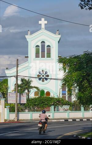 Our Lady of The Assumption Church (catholic), Soi Talingchan, Phuket Town, Phuket, Thailand, the country being overwhelmingly Buddhist Stock Photo