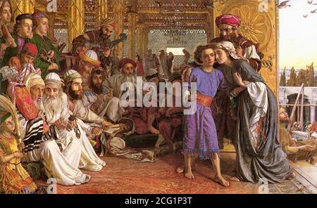 Hunt William Holman - the Finding of the Saviour in the Temple 2 - British School - 19th  Century Stock Photo