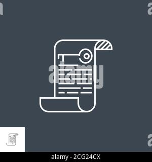 Marketing keywording vector line icon, linear concept, outline sign ...