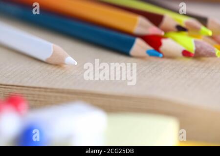 Detailed picture of pencils Stock Photo