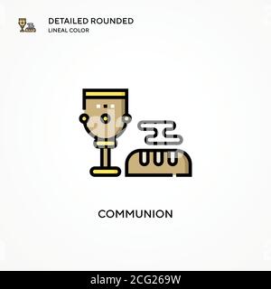 Communion vector icon. Modern vector illustration concepts. Easy to edit and customize. Stock Vector